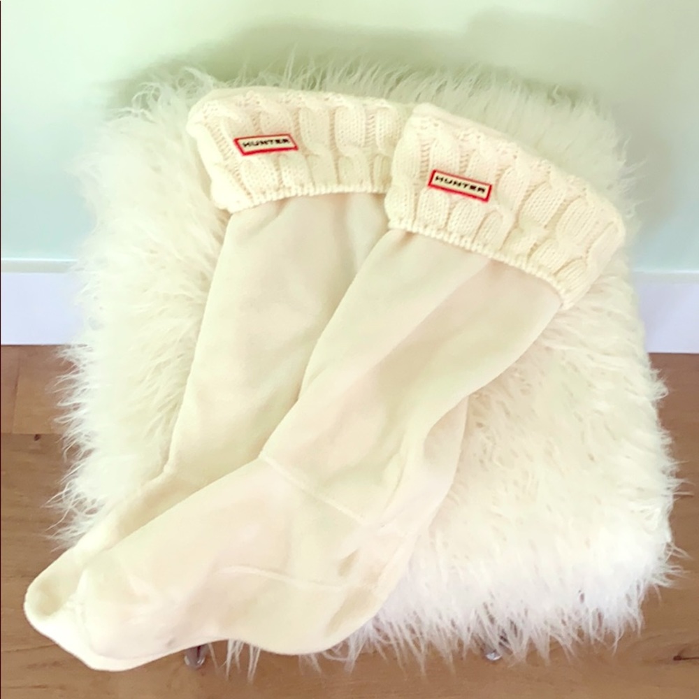 Original Cable Knitted Cuff Short Boot Socks